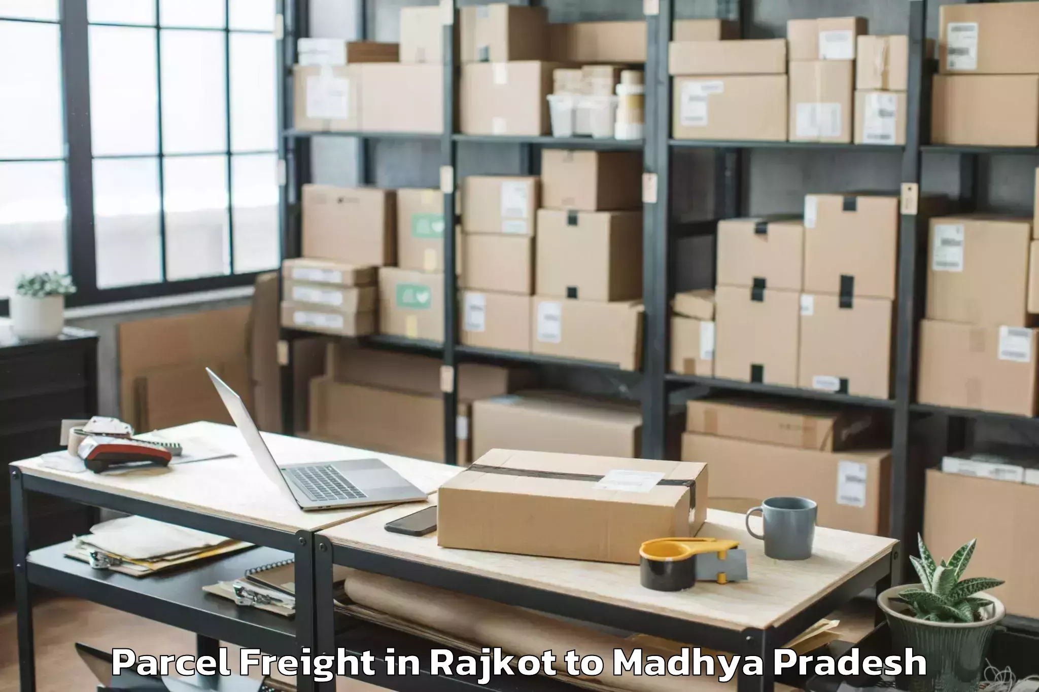 Discover Rajkot to Budhni Parcel Freight